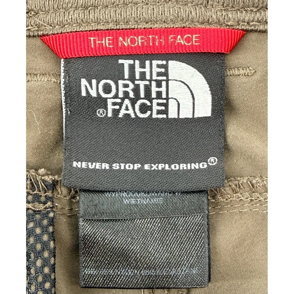 The North Face Mens Brown Hiking Shorts Lightweight Outdoor Trail‎ Utility Sz 34
